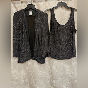 Cachet Evening 2pc shell and jacket Size Large